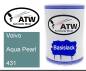 Preview: Volvo, Aqua Pearl, 431: 500ml Lackdose, von ATW Autoteile West.